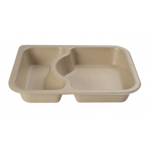 PT6122-37 - Pulp 2 Cavity Shallow Meal Tray